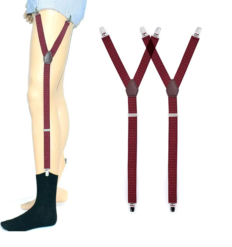 Shirt Garters For Mens Socks Garters Business Male Leg Braces Stirrup Suspenders Shirt Stay tuck Holders bretelle shirt holder