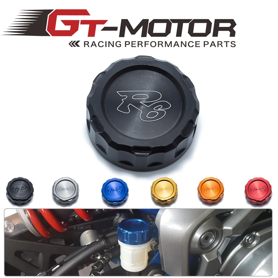 

GT Motor-Лидер продаж, аксессуары для мотоциклов YAMAHA R6, резервуар для заднего тормозной жидкости, крышка, масляная чашка 2006-2014