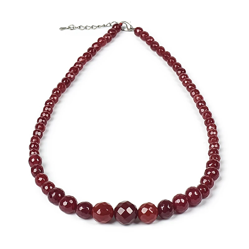 Граненые бусины благородный темпераментный выбрать размер 6 14 мм красная яшма