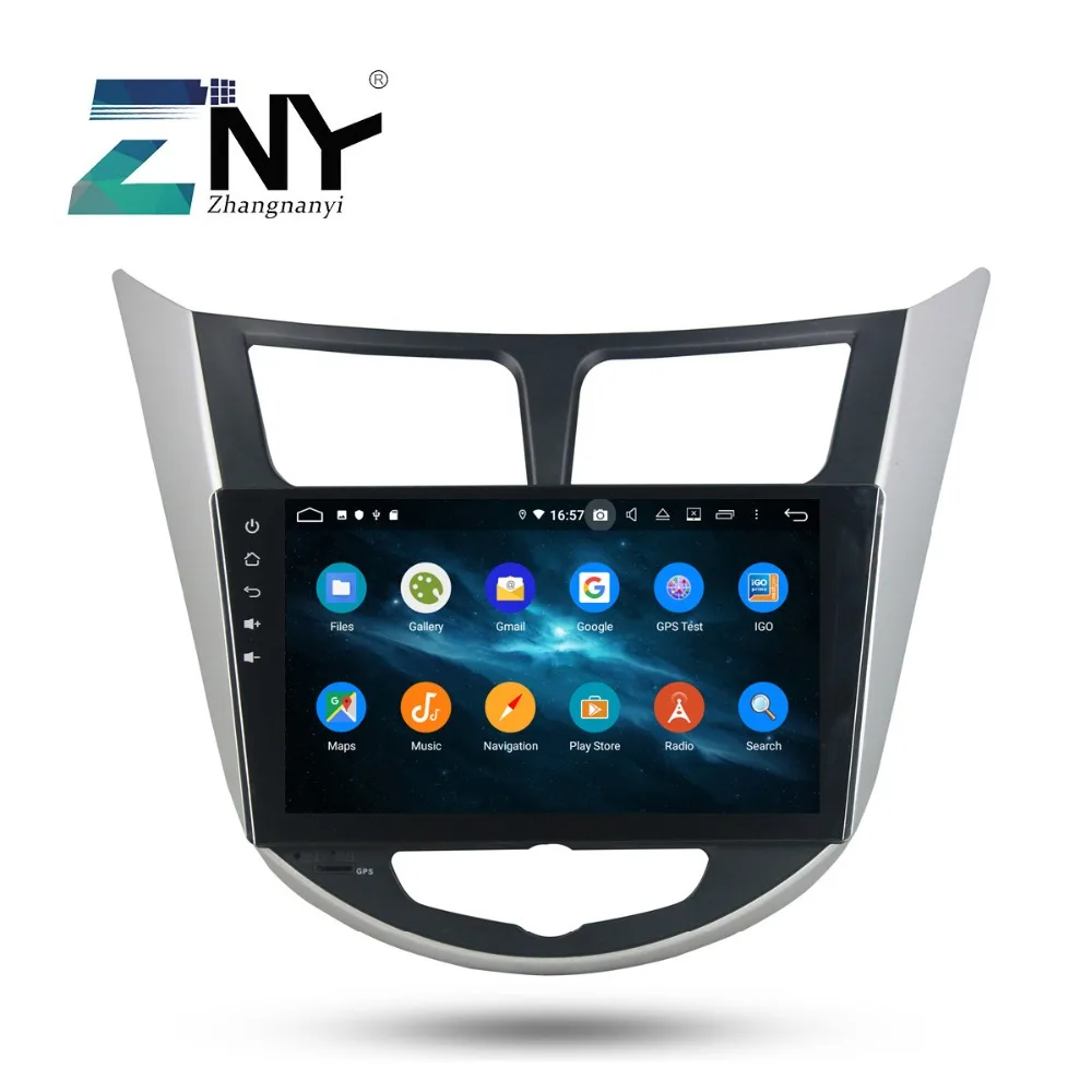 9 &quotips 2 Din Android 0 автомобильный стерео для Hyundai Solaris Verna Accent I25 компактное минирадио