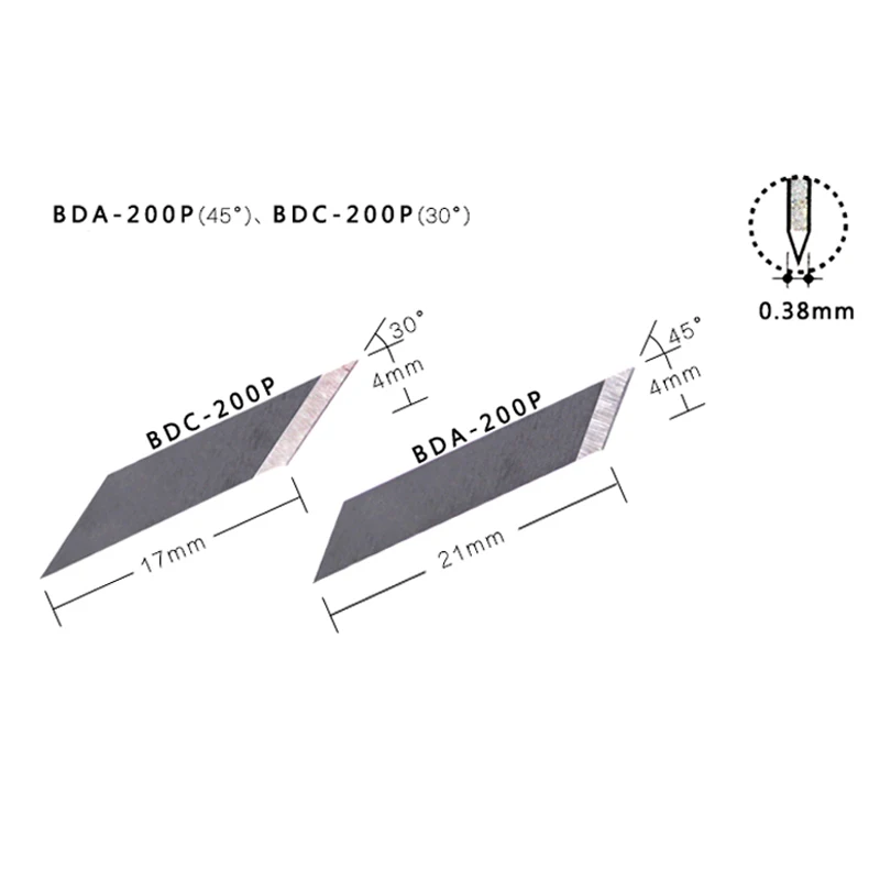 40 шт. BDC-200P сменные лезвия для iC-1500P резак с компасом или Сменное лезвие BDA-200P bda-типа Запасное лезвие