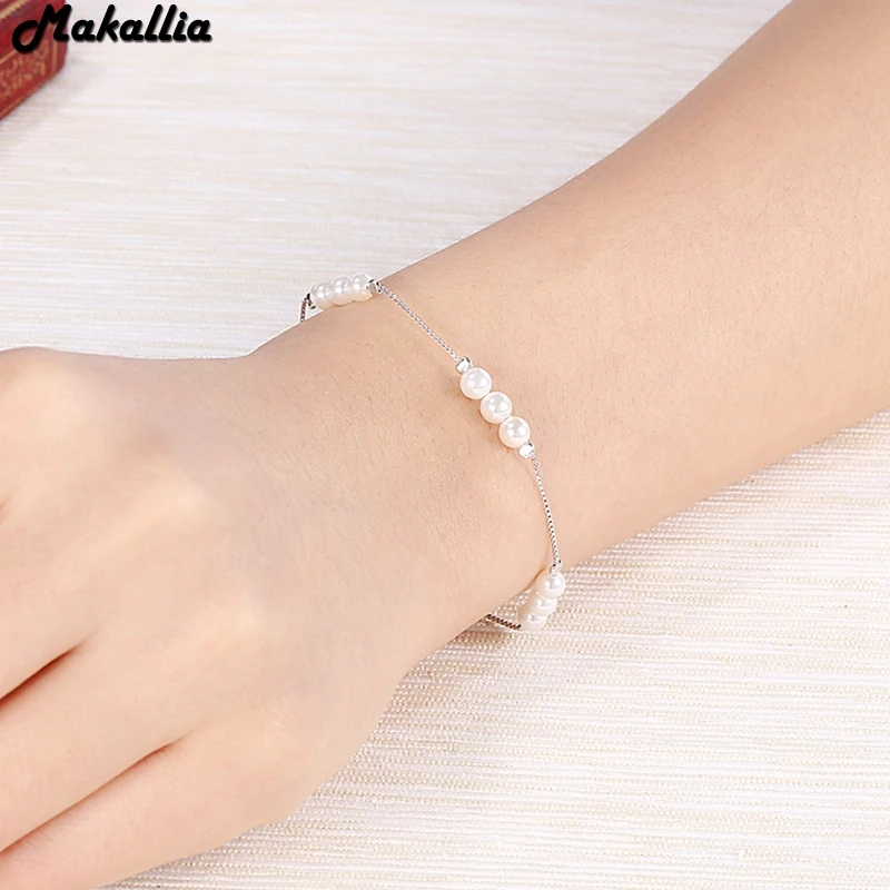 925 серебряный браслет из бусин для женщин оригинальная безопасная цепочка