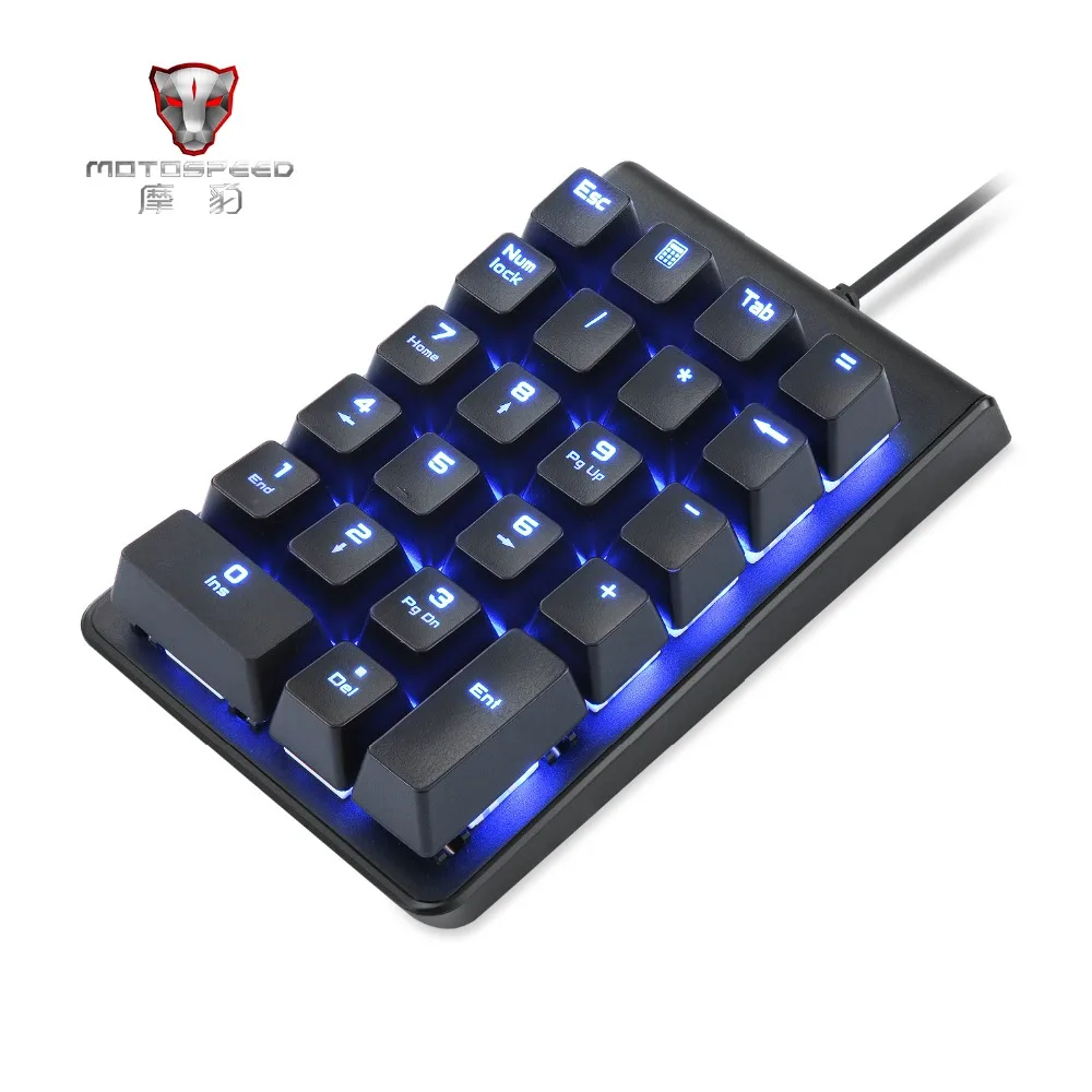Motospeed K22 механическая мини-клавиатура с цифровой клавиатурой RGB для компьютера PC