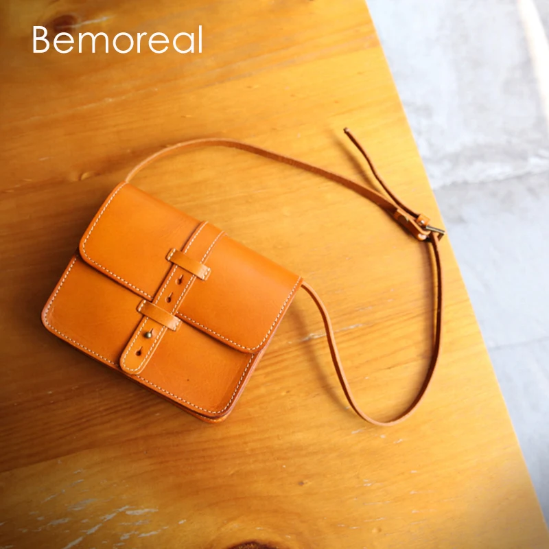 Сумка-мессенджер Bemoreal для женщин маленькая сумочка на плечо из натуральной