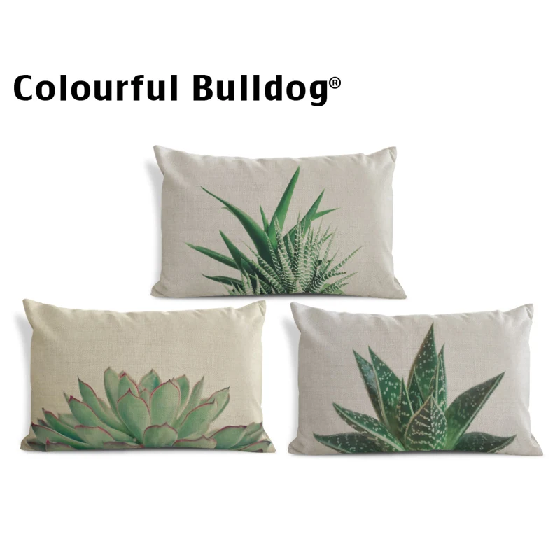 Завод Monstera наволочка суккуленты Барокко кресло для гостиной Подушка синий 30х50см