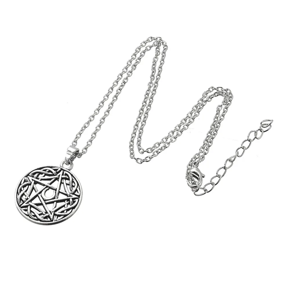 Dawapara Wicca языческий полумесяц подвеска в виде пятиконечной звезды подвески колец