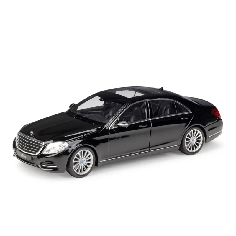 1:24 Welly Benz s-класс черный/белый Литье под давлением модель автомобиля