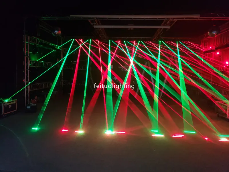 Новинка, 6 Вт, 6 головок, RGB, движущаяся головка, лазерный луч, вращение, полноцветный, RGB лазер, движущаяся головка, DMX, жировой луч, DJ, диско, лазерный светильник