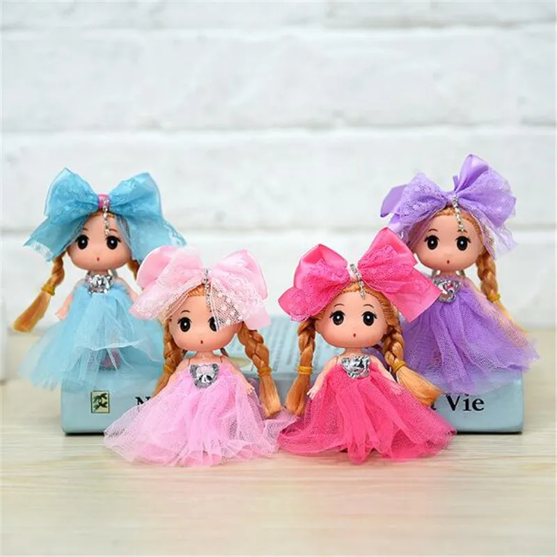 

1PCS Big Bow Confused Dolls Toys Mini Cute Skirt Doll Girl Toy For Kids Unisex Valentine Gift High Quality Hot Sale 9CM