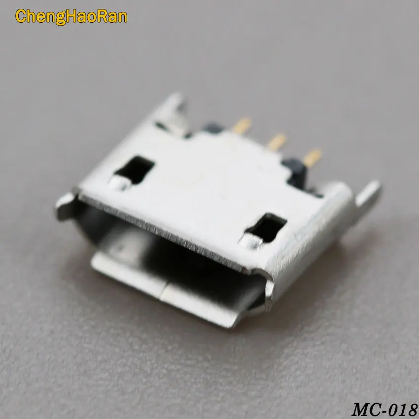 Вертикальный MICRO mini USB 5 контактный гнездовой разъем ChengHaoRan 10 шт. 180 градусов 5P