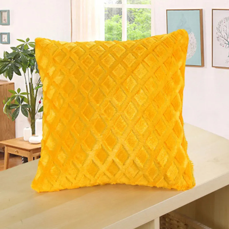 

Sofa Throw Pillows Short Plush Solid Color Cushion Pillow Couch Pillows Farmhouse Pillowcase Cushion Cover Home Decor