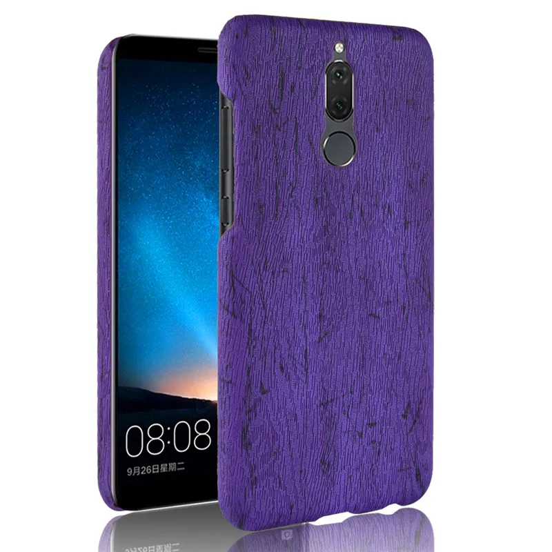 Кожаный чехол SuliCase для Huawei Mate 10 Lite Nova 2i Твердый с текстурой древесины Mate10