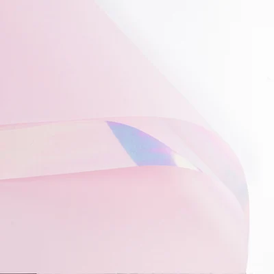 PINK 20шт лазерный Радужный цвет водонепроницаемый оберточная бумага для цветов бумажный букет упаковочные материалы подарочная упаковка тонкая бумага для рукоделия - Цвет: PINK