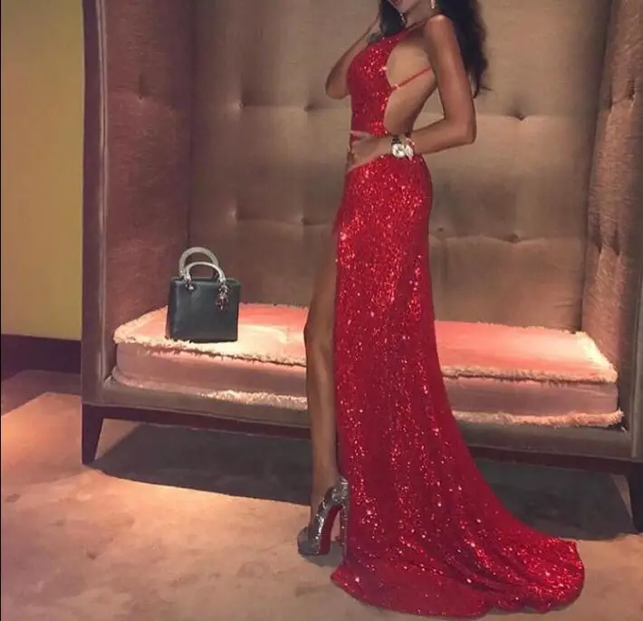 Высокого качества Пикантные туфли с красной длинное летнее платье элегантная