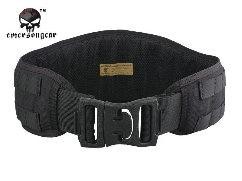 EmersonGear мягкий поясной ремень Molle для мужчин страйкбол боевой пояс тактический мультикам черный EM9086