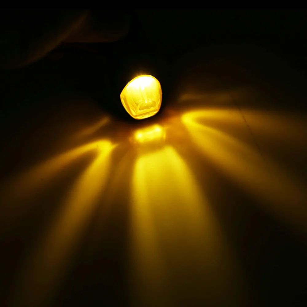 2 шт. мотоциклетный Янтарный светодиодный светильник с креплением под водой