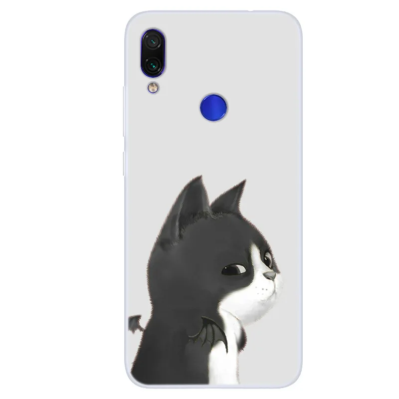 Модный милый чехол для телефона с мультяшными животными Xiaomi Redmi Note 7 рисунком