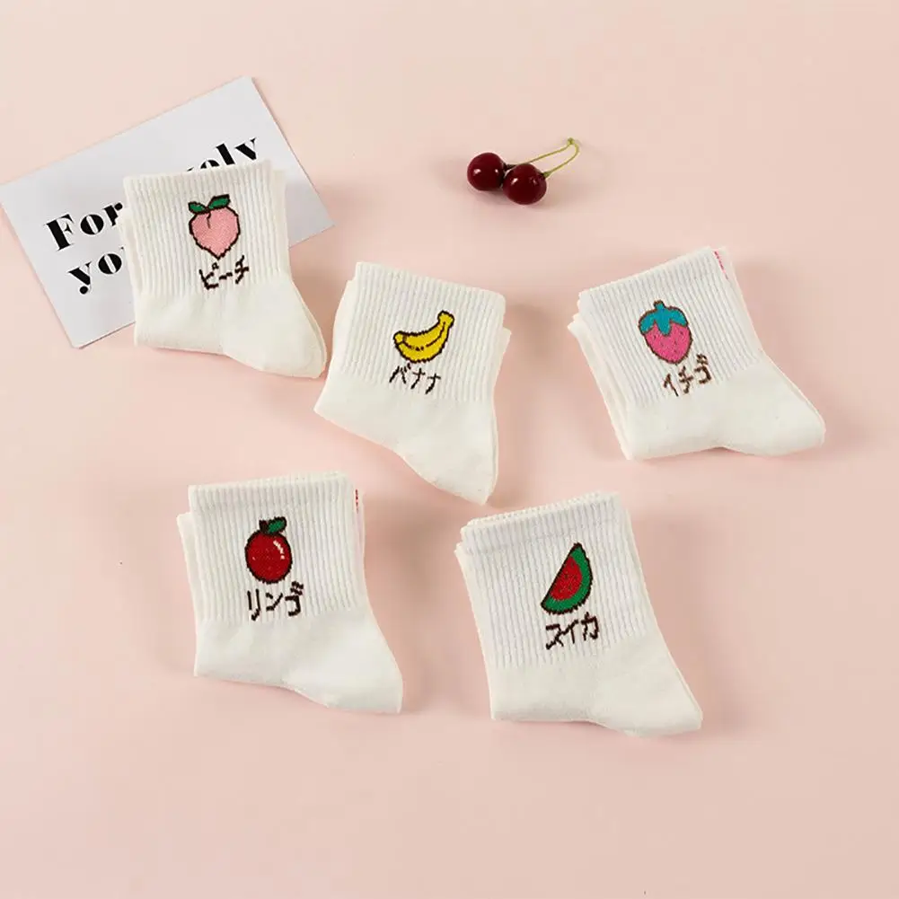 Хлопковые носки до середины икры в японском и корейском стиле консервативном с