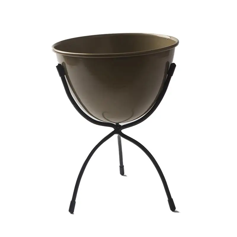 A Патио Цветочный горшок завод Стенд два стиля выбрать металлический поднос цветок стенд треугольник цветочный горшок Тип гостиной однослойный горшок стойка - Цвет: A
