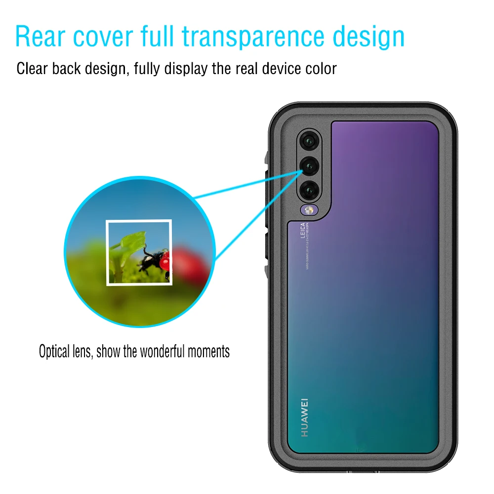 

Waterproof Phone Case for Huawei P20Pro Waterproof Outdoor Activities Diving Photograph Case Cover Protector