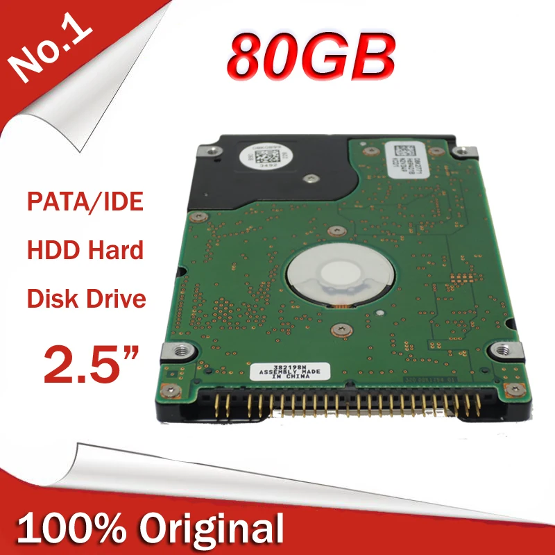 100% Original New 2.5&quot 2.5inch PATA 5400RPM IDE HDD 80GB Internal Hard Disk Drive For Laptop Notebook |