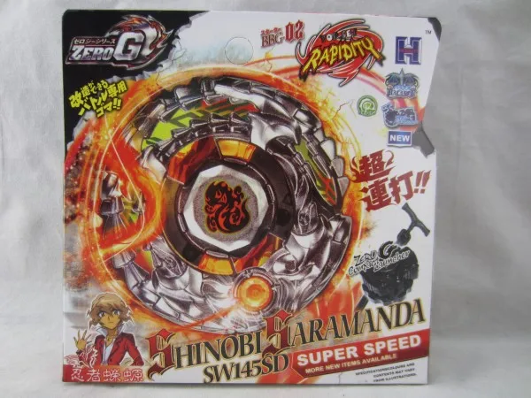 Бейблэйд 1 шт. Прядильный механизм ZERO G BBG 02 SHINOBI SARAMANDA SW145SD бустер|beyblade beyblades|beyblade