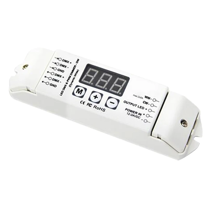 Bc 832 Pwm Dmx512 светодиодный декодер 2 канала Dmx контроллер Dc12V 24V постоянное напряжение