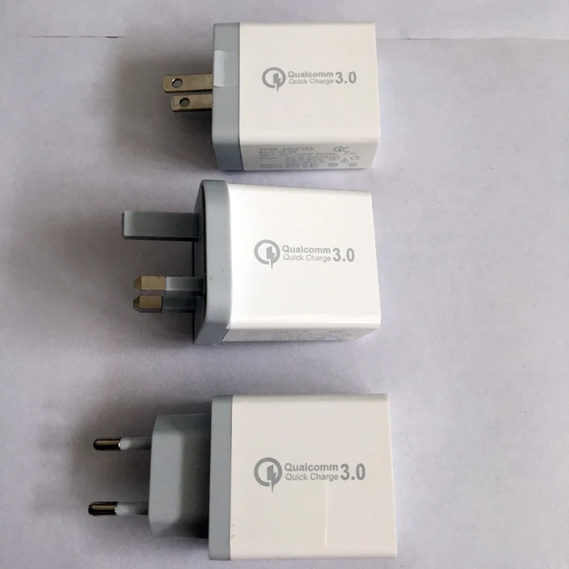 Быстрая зарядка QC3.0 3 USB адаптер настенное зарядное устройство 30 Вт 5 в 2 4 А макс.