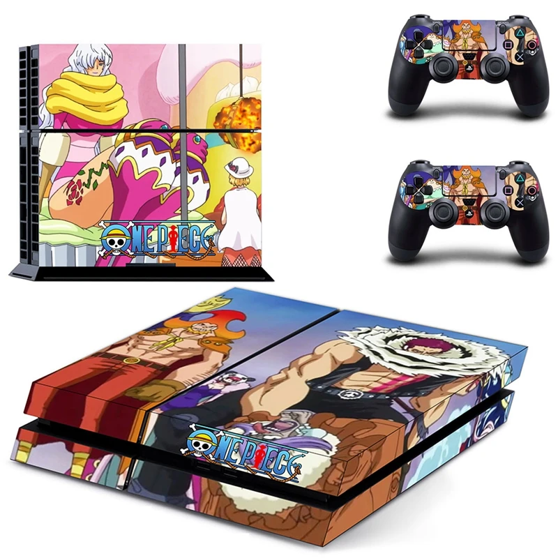 HOMEREALLY Stickers Anime One Piece Skin PS4 Vinyl Cover Sticker Console and Controller For sony 4 sticker Control | Электроника