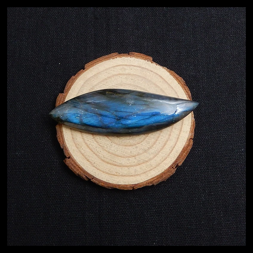 Продажа 1 шт. натуральный камень лабрадорит драгоценный кабошон 73x23x8 мм 18 6 г