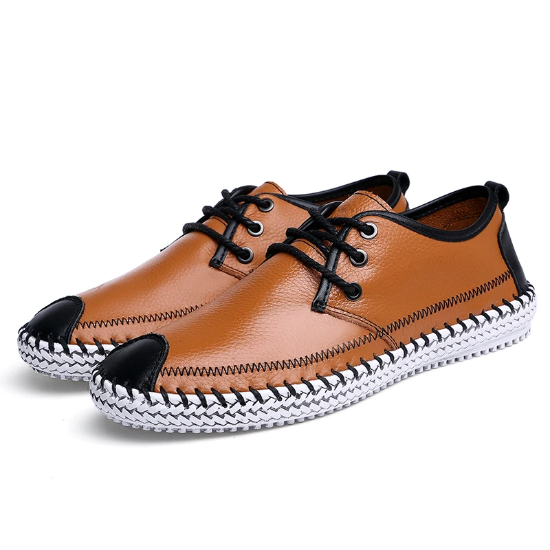 ZUNYU Brand Men Shoes 2018 New Breathable Comfortable Split Leather Loafers Luxury Men's Flats Casual Size 38-48 | Обувь