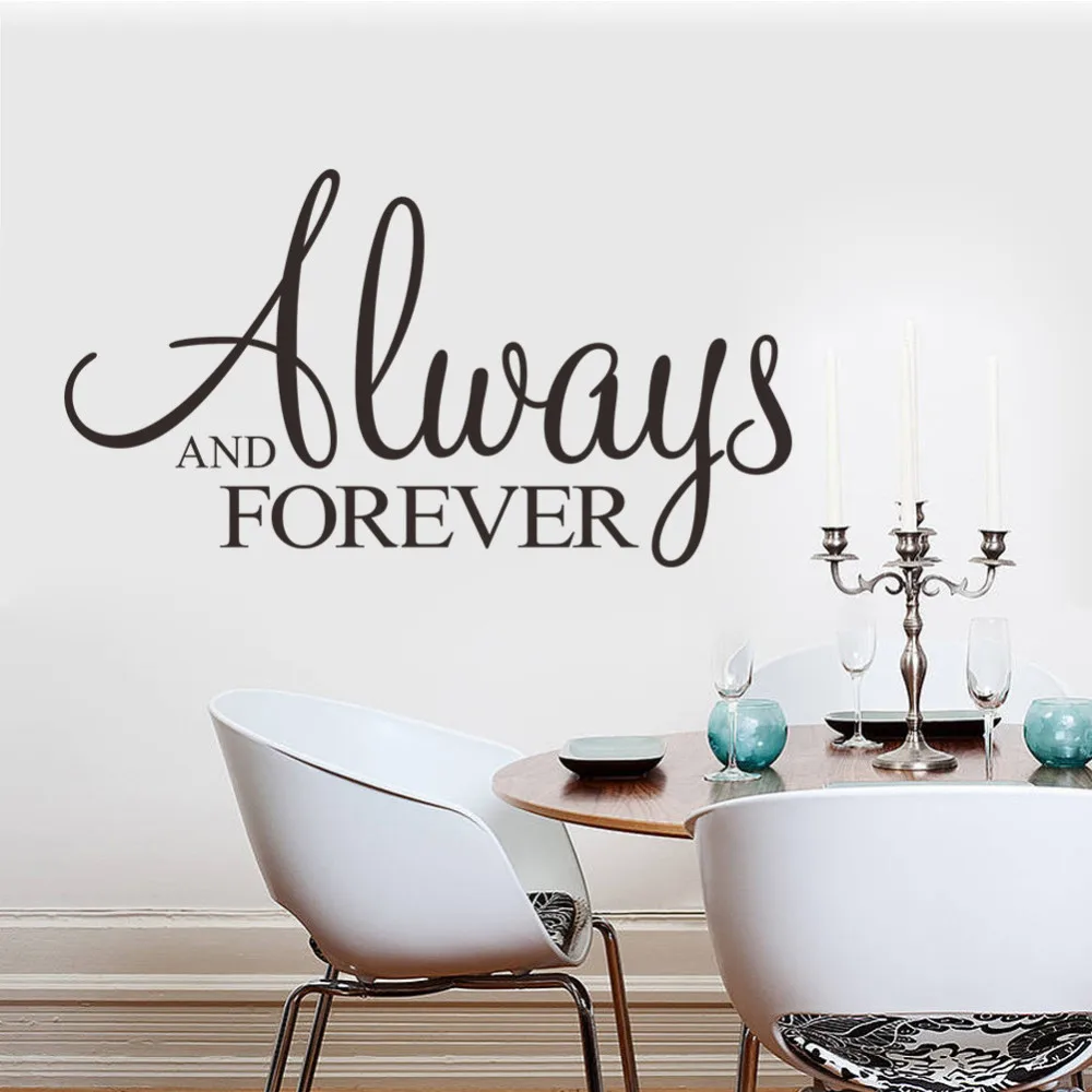 

Cartoon new always and forever bedroom living room TV backdropwaterproof Custom wall stickers