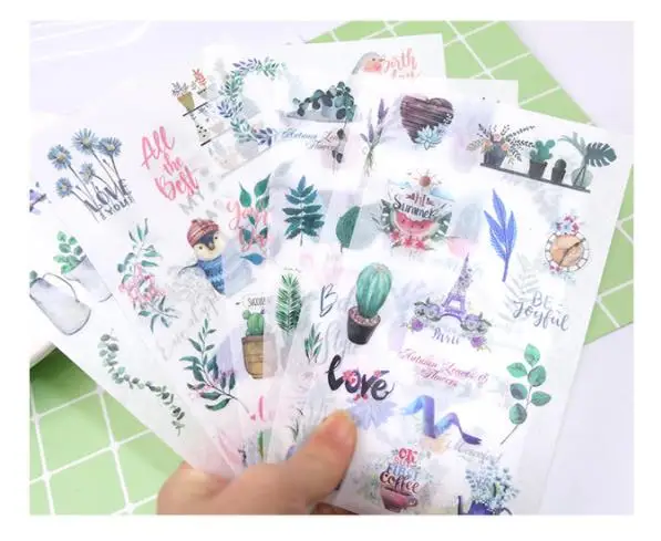 Stickers 6 шт./компл. мультфильм Стикеры планшет личность Стикеры s DIY учетной записи товары для рукоделия украшения дневник Стикеры Ретро Рождество Стикеры s - Цвет: Stickers