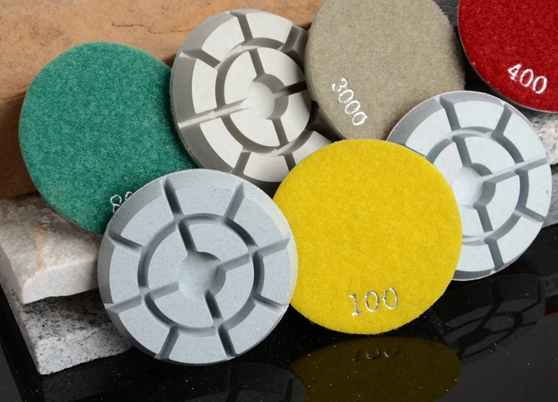 free shipping DC-TYFL02 diamond 4 inch 100mm dry or wet floor polishing pads for stone concrete | Инструменты