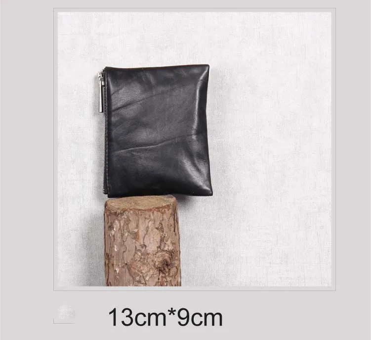Alisara Coin Purses Women Wallets Genuine Leather Men Cowhide Wallet Mini Purse Small Coin Pouch Zipper Bag Card Holder Pocket