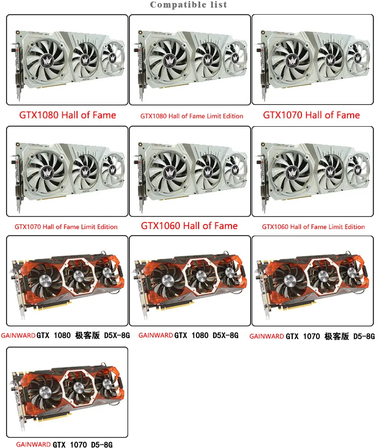 Водоблок BYKSKI используется для GALAX GTX1080/1070Ti HOF/GTX1070/1080 HOF лимит издание/полное покрытие видеокарта медный блок RGB