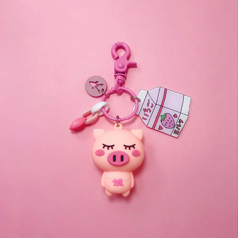 Новинка 2019 брелок для влюбленных в виде Свинки прекрасный ключей женский подарок
