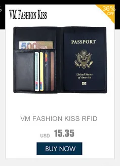 VM FASHION KISS, чехол для паспорта из натуральной кожи, Минималистичная Обложка для паспорта, кошельки для монет, держатели известных брендов, Сумка для документов
