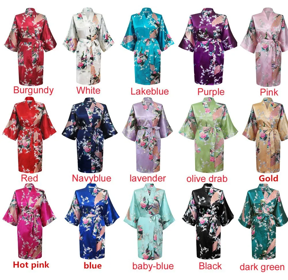 Женский халат кимоно с поясом юката размеры S M L XL XXL XXXL|peacock kimono|kimono bath robebath robe |