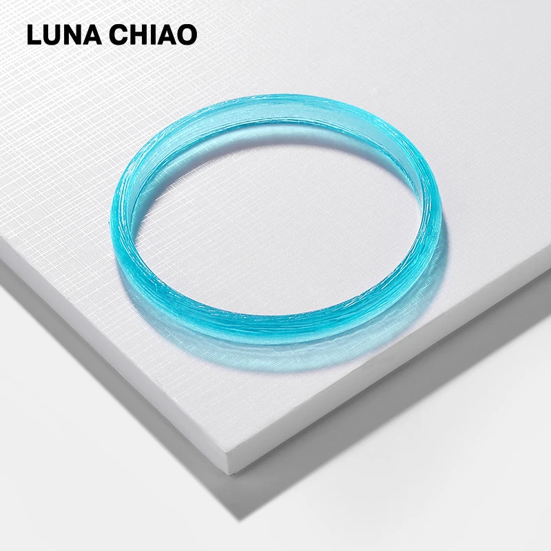 LUNA CHIAO матовый прозрачный Смола браслет акриловые браслеты ювелирные изделия для