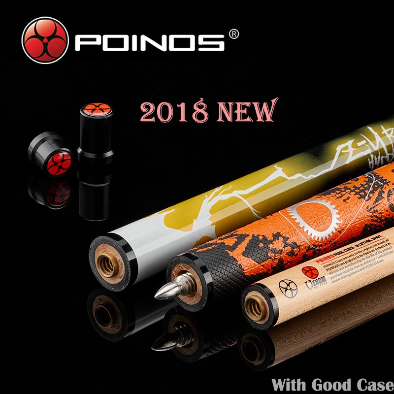 2018 Новый POINOS Punch &amp Jump Cue с чехлом Break Stick 14 мм 147 см канадский клен 5A + деревянный