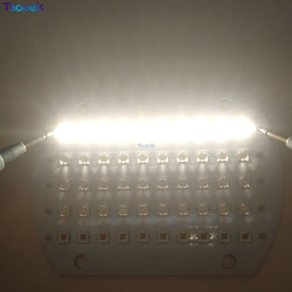 CREE XPE2 XP-E2 50 светодиодов 5 каналы RGBW высокомощный светодиод на медной печатной