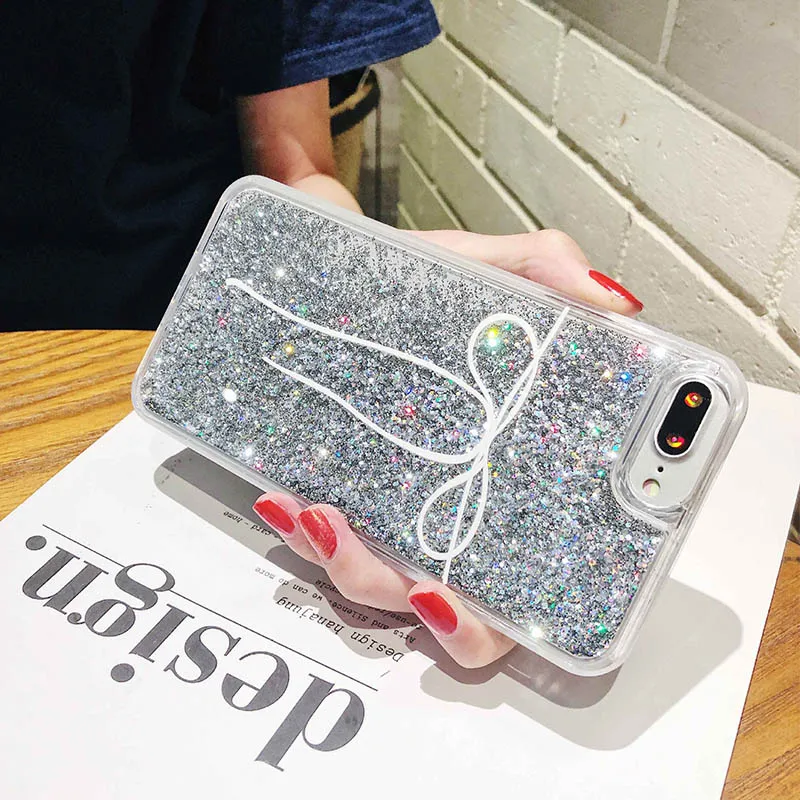 Новый ультратонкий чехол для телефона с зыбучим песком защитный iPhone 6 6S 7 8 7Plus X |