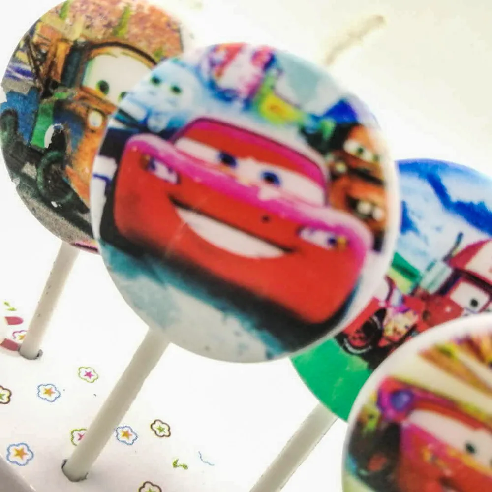 5 шт./лот Lightning Mcqueen вечерние принадлежности для дня рождения свечи вечерние аксессуары для вечеринки, дня рождения Свадебная вечеринка свечи