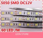 Гибкая светодиодная лента 5050 SMD 12 в 60 светодиодный одовм, 5 м 300 светодиодный, белый, теплый белый, холодный белый синий, зеленый, красный, желтый