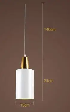 A IWHD Led подвесные светильники Современная железная висячая лампа цветная Подвесная лампа светильники кухонная подвеска Кристальный дамашний светительник - Цвет корпуса: A