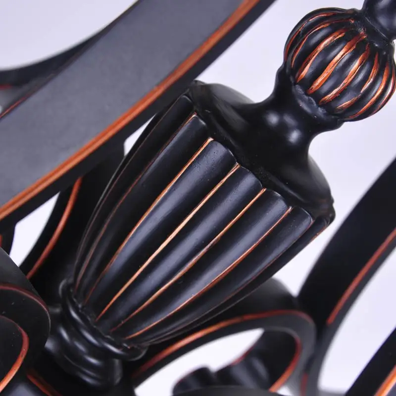 Люстра в современном американском стиле винтажная лампа для гостиной черная