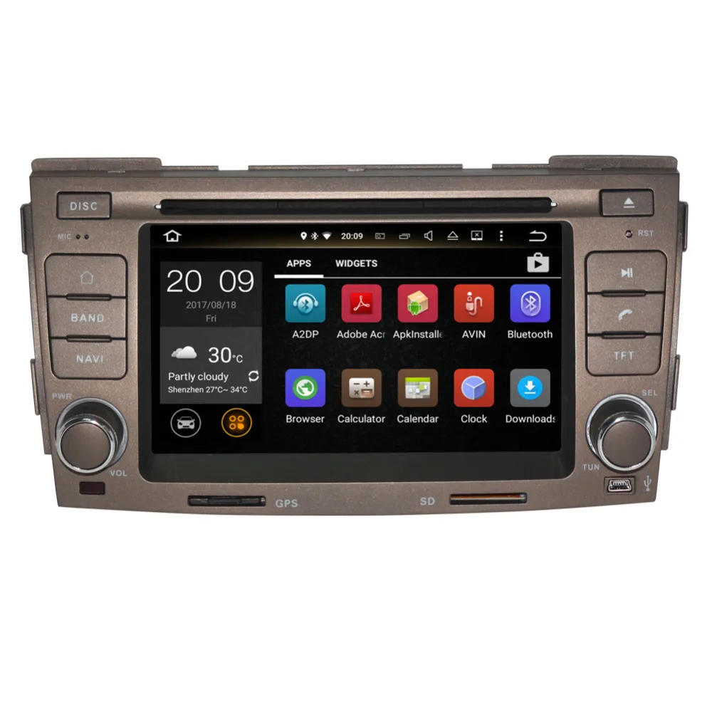 Автомобильный DVD плеер 2 Din 4 Гб ОЗУ Android 9 0 головное устройство для Hyundai Sonata Ling Xiang 2009