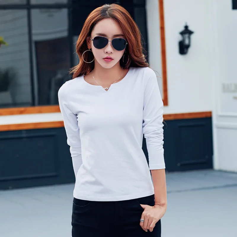 Новинка 2020 зимняя футболка размера плюс женские топы футболки с длинным рукавом