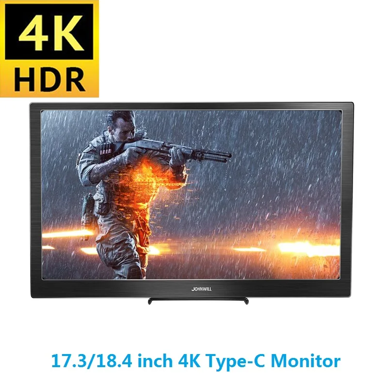 18,4 дюймов ips type-C 4K 3480*2160 портативный Экран для переключения PS4 Pro Xbox 60 Гц HDMI HDR монитор ПК ноутбук 17," игровой монитор